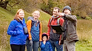 Community gathering on River Findhorn and at The Strathdearn in Tomatin, hosted by the Findhorn Watershed Initiative, to raise awareness around Atlantic salmon and their habitat.