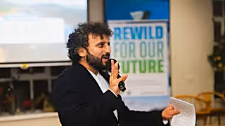 Nish Kumar hosts Rewilding Britains 10th anniversary event London 27 Nov 2025