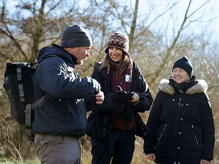 Rewilding network three members talking